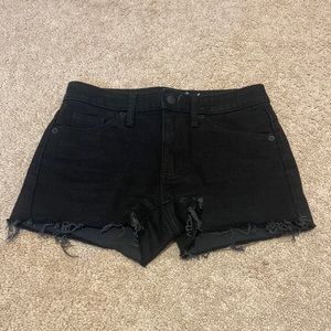 Black Universal Thread high rise shorts. 00.